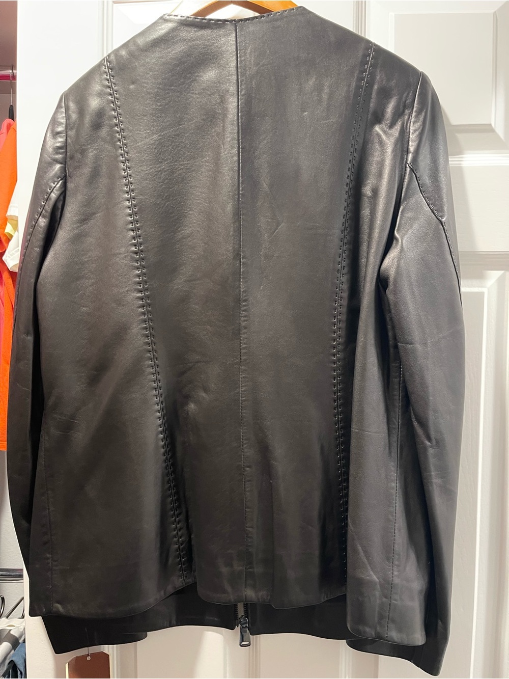 Overland Women's Leather Jacket Cover - Brown - Picture 4 of 8